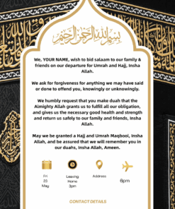 Hajj Card Design 1